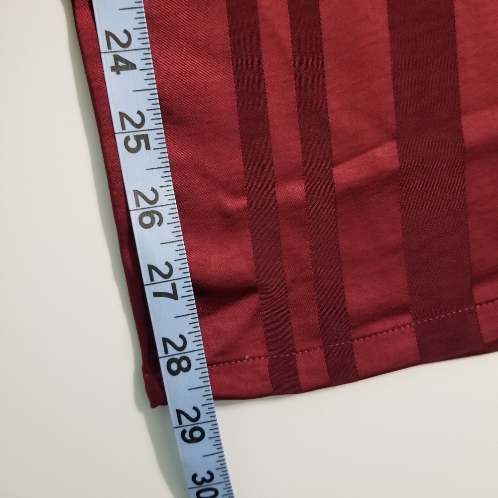 Lulu's Two Step Burgundy Striped Wide Leg Pants - Picture 12 of 13